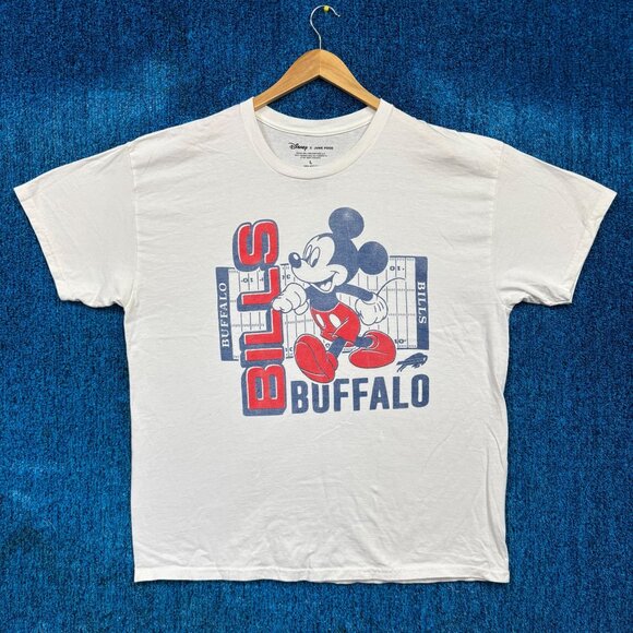Disney x Buffalo Bills Oversized Mickey Mouse NFL Team Tee L - Picture 1 of 4